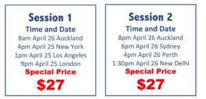 Two MDM Master Classes April 2017